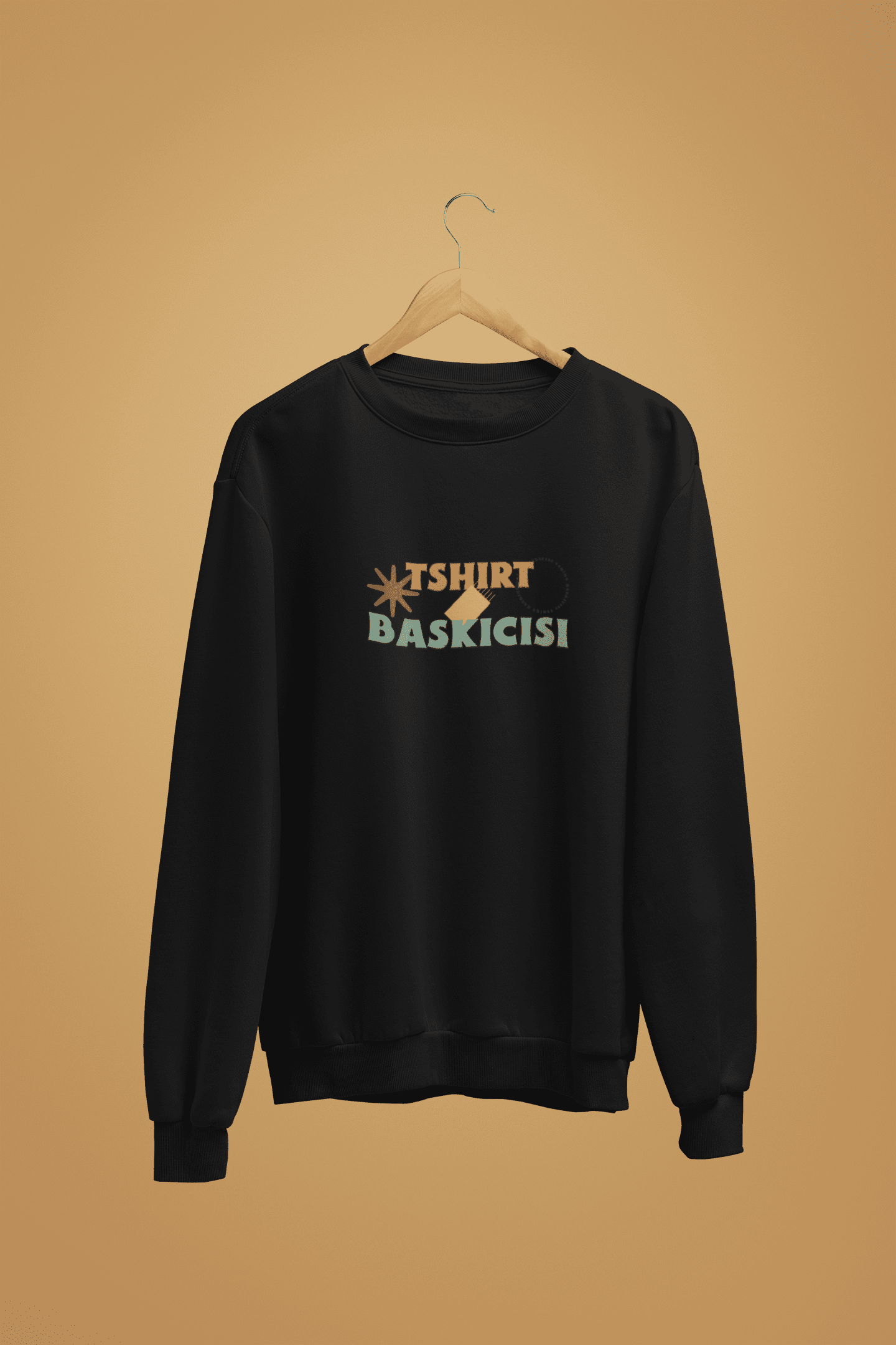 Premium Kalite Sweatshirt Baskı- Sweatshirt Tasarla (Siyah) - Görsel 4